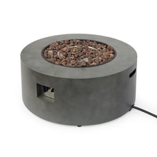 Load image into Gallery viewer, Round Iron Fire Pit With 40,000 Btu