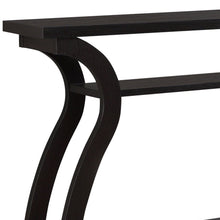 Load image into Gallery viewer, Floor Shelf Console Table With Storage - Espresso