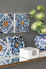 Load image into Gallery viewer, Abstract, And Wall Decor Accents (Set of 4) - White / Blue