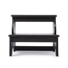 Load image into Gallery viewer, Wood Step Stool - Dark Brown