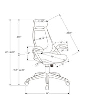 Load image into Gallery viewer, Office Chair, Adjustable Height, Swivel, Ergonomic, Armrests, Contemporary & Modern