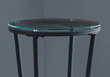 Load image into Gallery viewer, Accent Side Table, Plant Stand, Round, Contemporary & Modern - Black