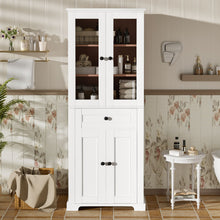 Load image into Gallery viewer, Bathroom Storage Cabinet, Adjustable Shelves & Drawer, Freestanding Tower