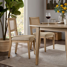 Load image into Gallery viewer, Modern Armless Dining Chair With Cane Back (Set of 2)
