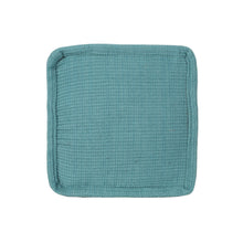 Load image into Gallery viewer, Hansolo - Yarn Square Pouf Ottoman Or Floor Cushion - Teal