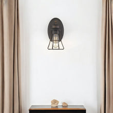 Load image into Gallery viewer, One Light Cage Wall Light - Bronze