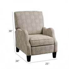 Load image into Gallery viewer, Hoffman - Push Back Recliner - Beige Multi