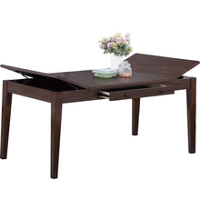 Load image into Gallery viewer, Dining Table With Built In Lift Top Storage And Drawer, Rectangular Furniture - Walnut