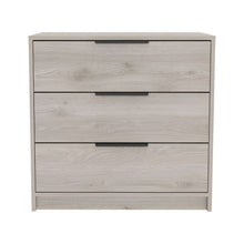 Load image into Gallery viewer, 28" Wood Three Drawer Dresser - Light Gray