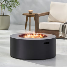 Load image into Gallery viewer, Round Iron Fire Pit With 40, 000 Btu