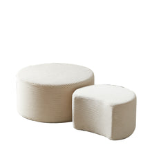 Load image into Gallery viewer, Modern Upholstered Round Coffee Table For Living Room (Set of 2)
