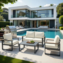 Load image into Gallery viewer, Modern Outdoor Sofa Set With Coffee Table