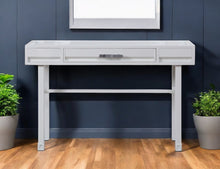 Load image into Gallery viewer, 47" Iron Vanity Table - White