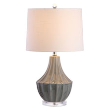 Load image into Gallery viewer, 25" Novelty Table Lamp With Drum Shade - Gray