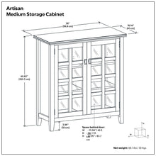 Load image into Gallery viewer, Artisan - Handcrafted Medium Storage Cabinet