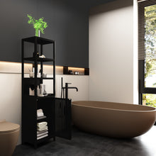 Load image into Gallery viewer, Storage Cabinet With Tall Tower, Multifunctional For Bathroom
