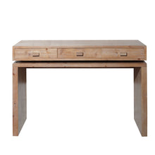 Load image into Gallery viewer, Rustic Wood Console Table With 3 Drawers Entryway Table For Hallway, Foyer, Or Office - Natural / Natural & Light Brown / Natural Wood / Natural Wood Wash / Natural / Rustic