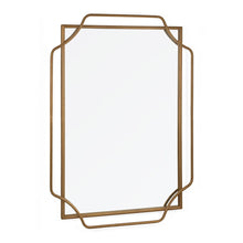 Load image into Gallery viewer, 40" Metal Geo Scallop Accent Mirror - Gold
