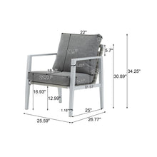 Load image into Gallery viewer, Modern Lounge Chair With Rope Accents And Cushions