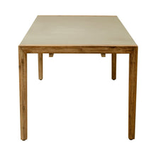 Load image into Gallery viewer, 79" Wood And Solid Wood Pedestal Base Dining Table - Gray