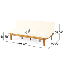 Load image into Gallery viewer, Outdoor Elegance Daybed With Convertible Design Cushion Frame - Beige
