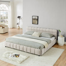 Load image into Gallery viewer, Modern Platform Bed Frame With Thick Fabric