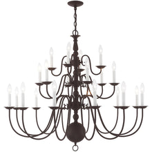 Load image into Gallery viewer, 40" Multi Light Dimmable Chandelier With Shades - Bronze