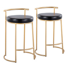 Load image into Gallery viewer, Fuji - Round Contemporary Fixed Height Counter Stool (Set of 2)