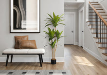 Load image into Gallery viewer, 51" Tall, Artificial Plant, Dracaena Tree, Indoor, Faux, Fake, Floor, Greenery, Potted, Real Touch, Decorative - Green / Black