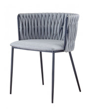 Load image into Gallery viewer, Contemporary Dining Chair - Light Gray / Black