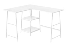 Load image into Gallery viewer, Computer Desk, Home Office, Corner, Storage Shelves, L Shape, Work, Laptop, Contemporary, Modern - Base