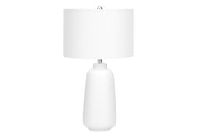 Load image into Gallery viewer, Ceramic Cylinder Table Lamp With Drum Shade - Cream