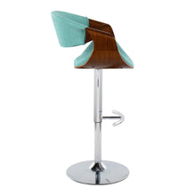 Load image into Gallery viewer, Curvo - Mid Century Modern Adjustable Barstool With Swivel With Rounded T Footrest (Set of 2)