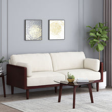 Load image into Gallery viewer, Mid - Century 3 Seater Sofa With Pillow Cushions