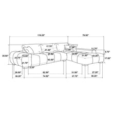 Load image into Gallery viewer, Plather - Sectional Chaise Sofa