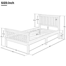 Load image into Gallery viewer, Platform Bed With Headboard And Footboard