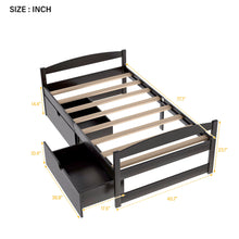 Load image into Gallery viewer, Platform Bed With 2 Drawers