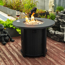 Load image into Gallery viewer, Propane Gas Fire Pit Table, 50000 Btu Round Steel Fire Pit