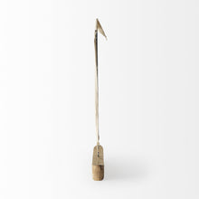 Load image into Gallery viewer, Fabric Sailboat Tabletop Sculpture - Brown