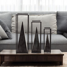 Load image into Gallery viewer, Framed Pyramid Sculpture - Black