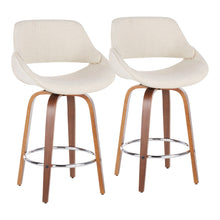 Load image into Gallery viewer, Fabrico - Mid Century Modern Counter Stool (Set of 2)