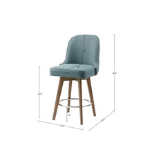 Load image into Gallery viewer, Kobe - Counter Stool With Swivel Seat - Blue