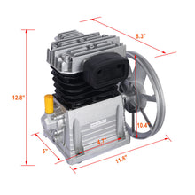 Load image into Gallery viewer, Piston 2Hp Air Compressor Head Pump 115Psi 1.5Kw - Silver