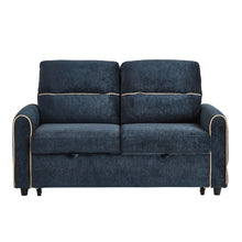 Load image into Gallery viewer, Pull Out Sofa Bed With Adjustable 3 Position Backrest, USB Charging Ports, Side Pockets