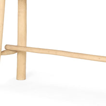 Load image into Gallery viewer, 66" Solid Wood Trestle Console Table - Light Brown