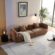 Load image into Gallery viewer, Sectional Sofa With Durable Fabric, Solid Wood Frame, And High Density Sponge Fill