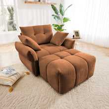 Load image into Gallery viewer, Ergonomic Single Seater Sofa With Ottoman, High Resilience Support Cushions