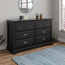 Load image into Gallery viewer, Bristol - 6 Drawer Dresser - Black