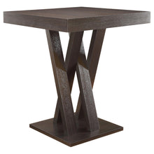 Load image into Gallery viewer, Double X Base Square Bar Table - Cappuccino