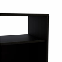 Load image into Gallery viewer, One Cabinet Faux Wood Nightstand - Black